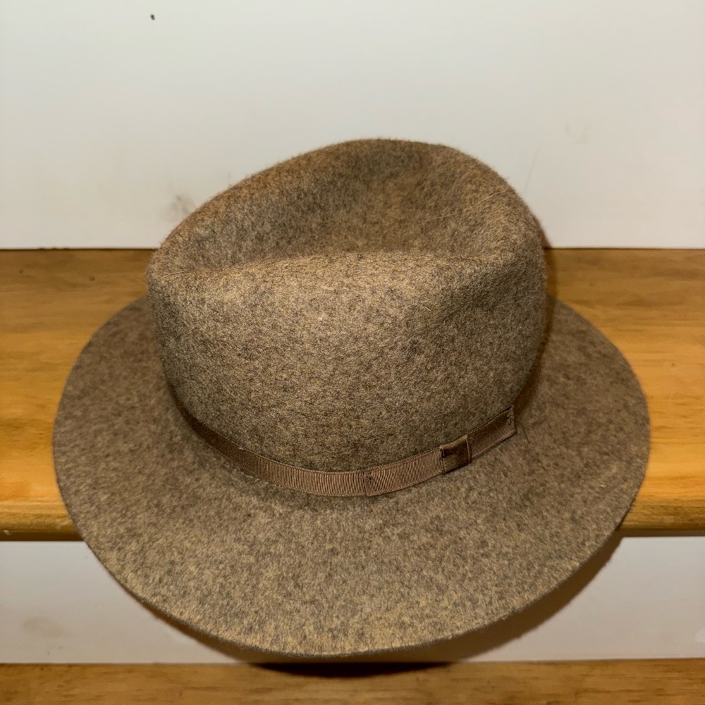 Banana Republic Brown Wool Fedora Hat - Picture 2 of 3